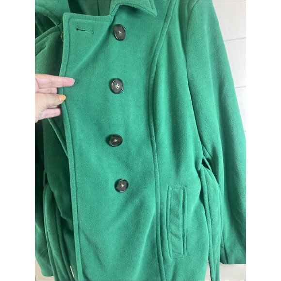 Old Navy Double Breasted Belted Green Pea Coat Size XL - Picture 10 of 11
